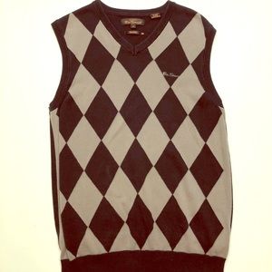 Black and Gray Ben Sherman Sweater Vest.